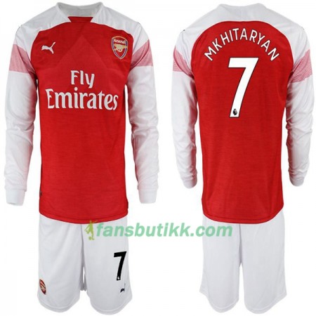 Fotballdrakt Arsenal Henrikh Mkhitaryan 7 Barn Hjemmetrøye 2018-2019 Langermet